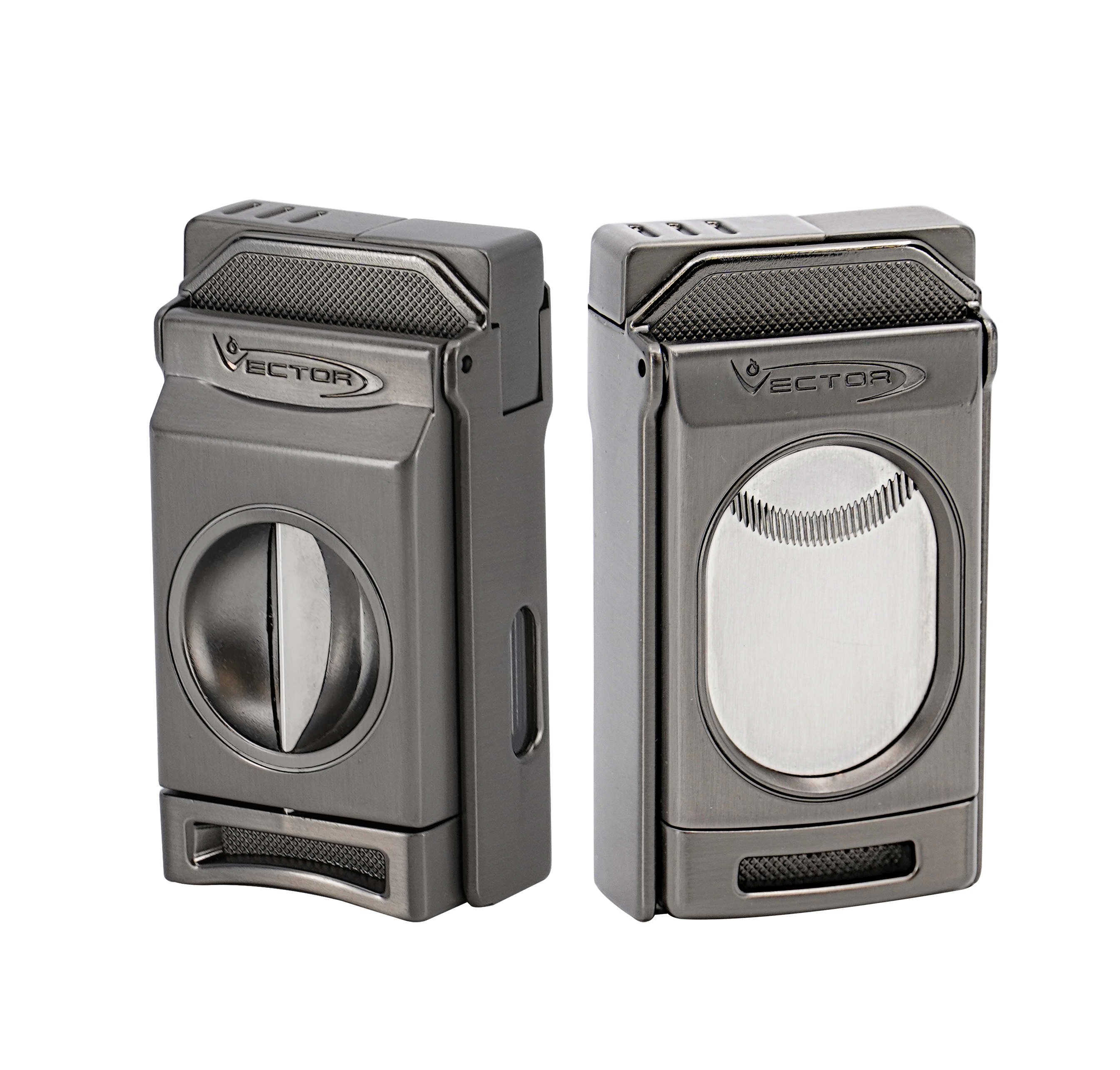 Vector Switch Double Flame Torch Lighter with Cigar Cutter