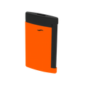 S.T. Dupont Lighter Slim 7 - Matte Black & Neon Orange
