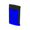 S.T. Dupont Lighter Slim 7 - Matte Black & Neon Blue