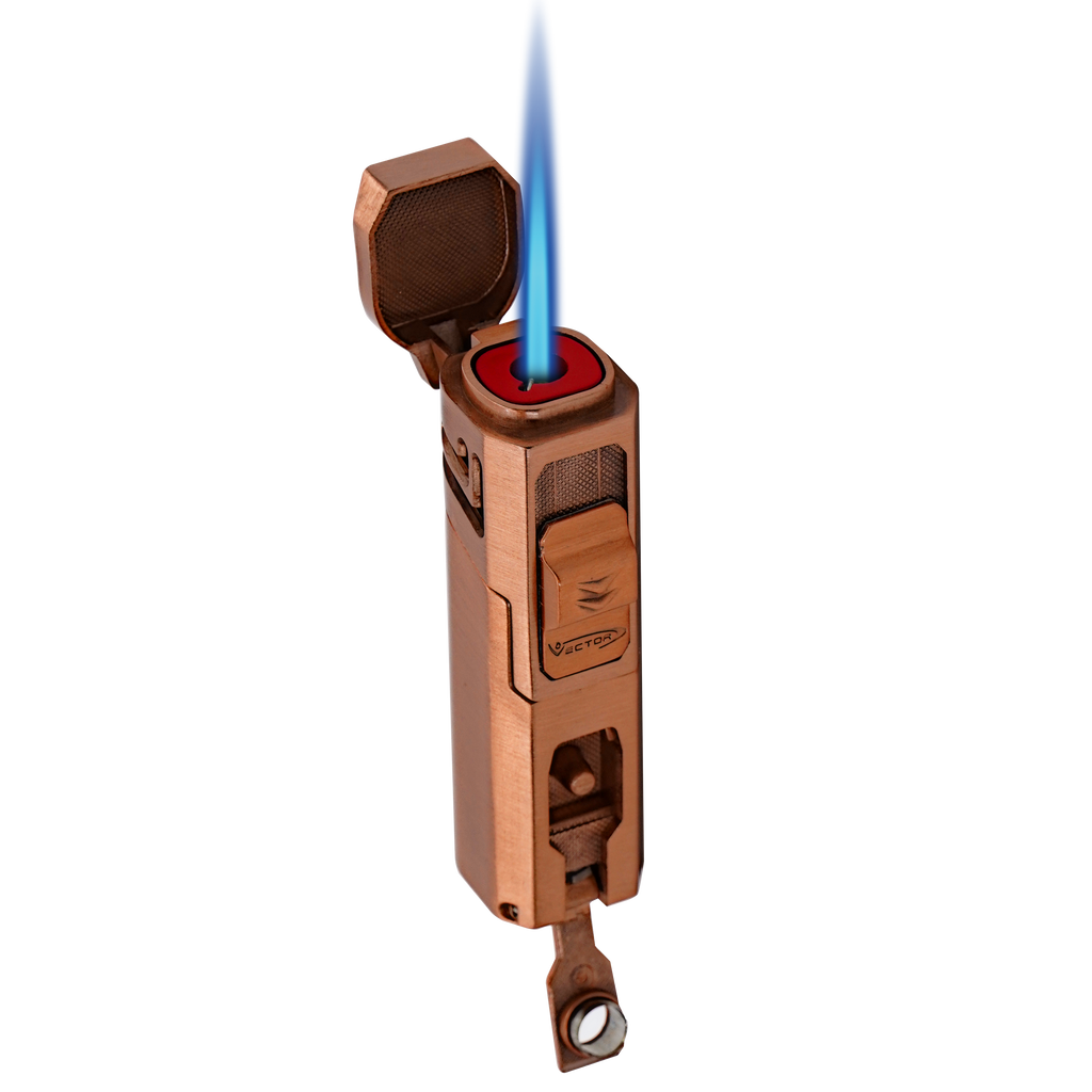 Vector Caliper Single Flame Torch Lighter with Cigar Punch