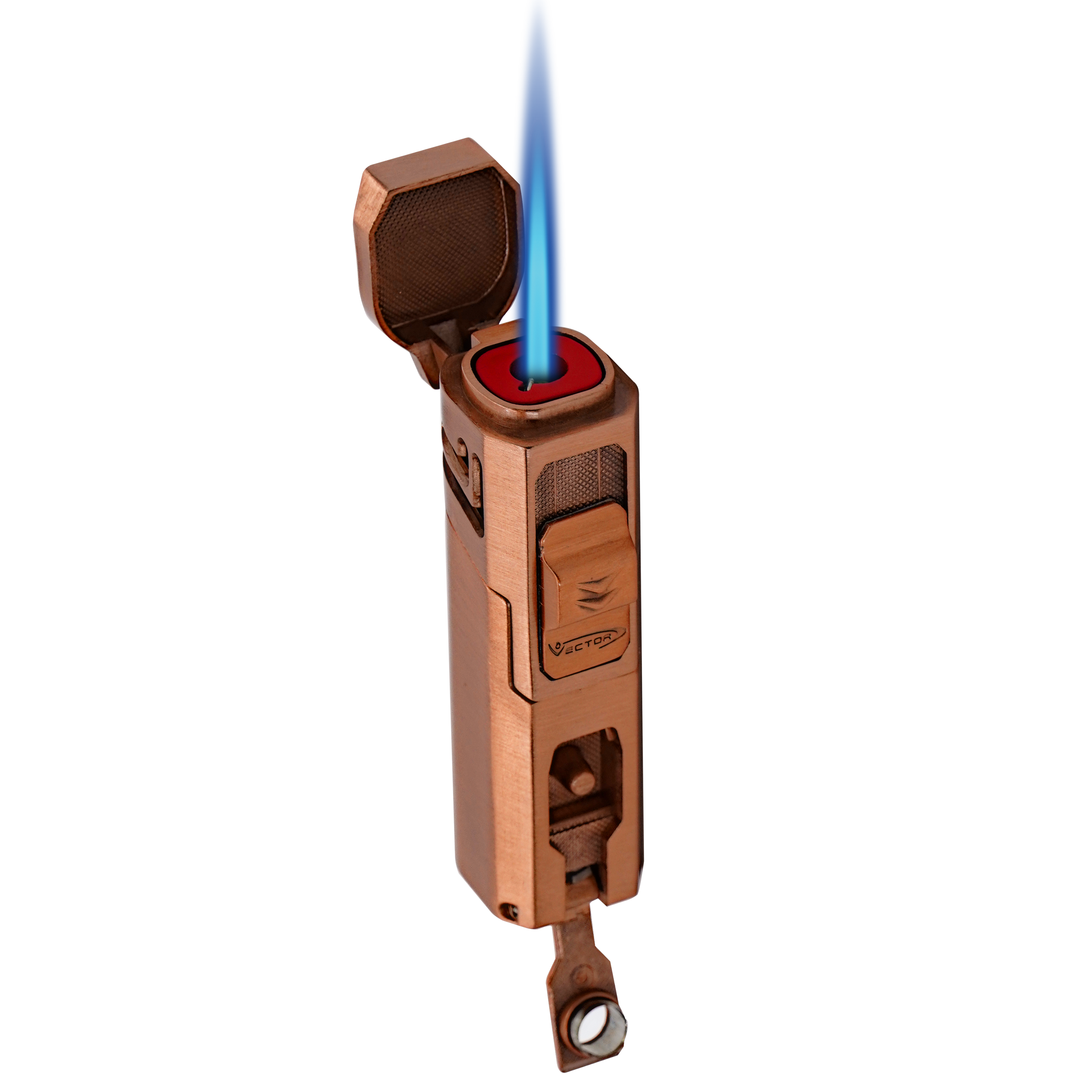 Vector Caliper Single Flame Torch Lighter with Cigar Punch