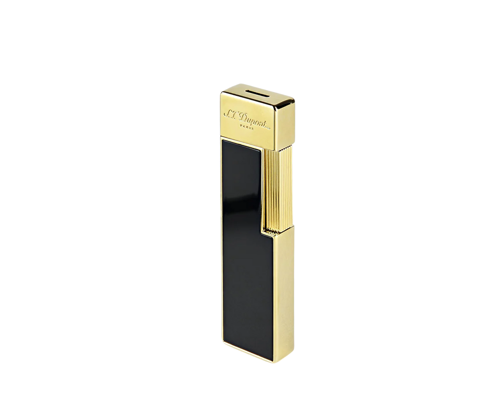 S.T. Dupont Twiggy Lighter - Black Lacquer & Gold