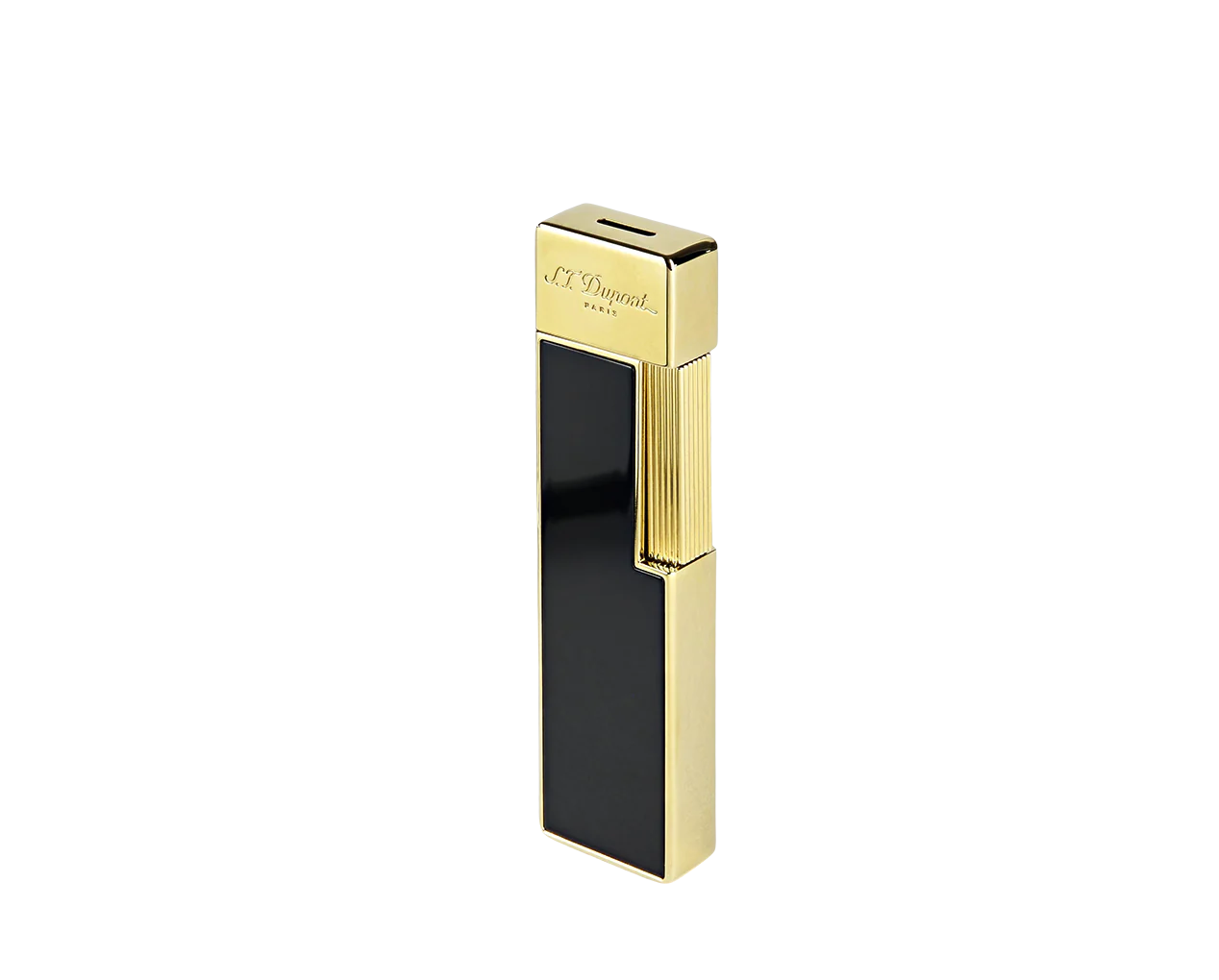 S.T. Dupont Twiggy Lighter - Black Lacquer & Gold