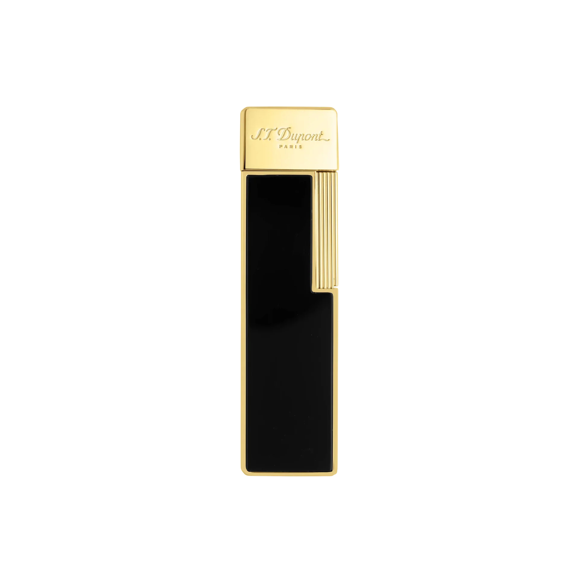 S.T. Dupont Twiggy Lighter - Black Lacquer & Gold