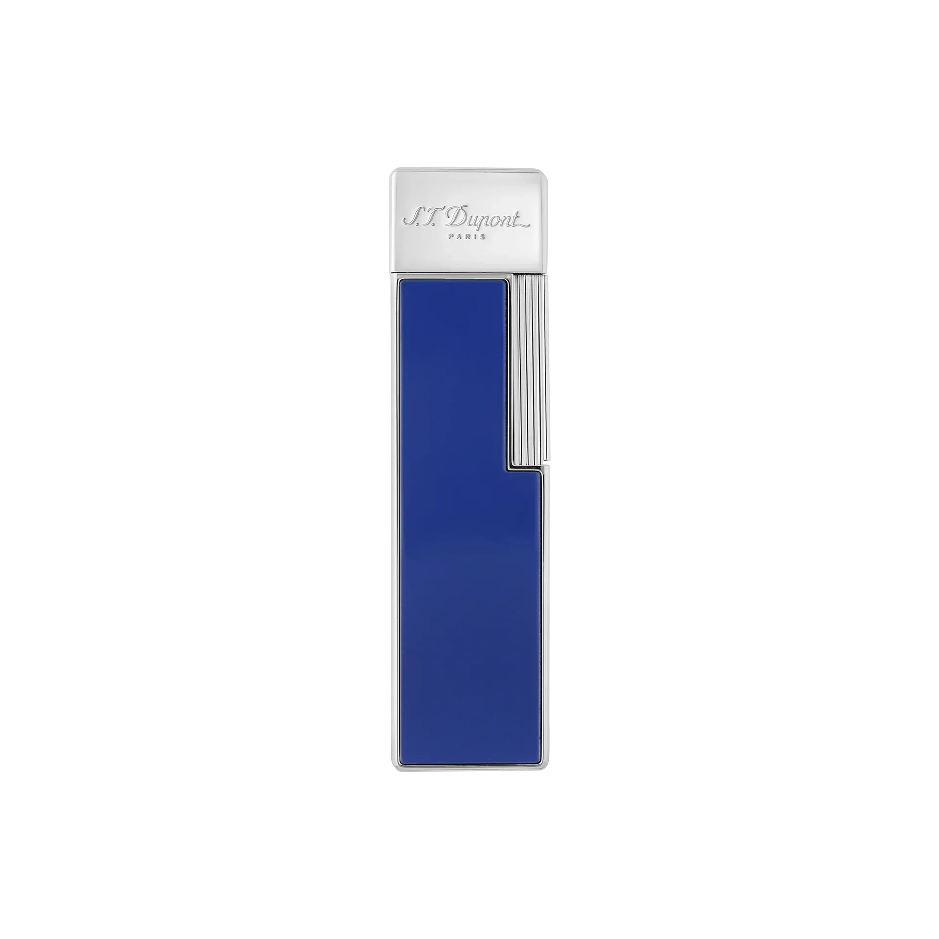 S.T. Dupont Twiggy Lighter - Blue Lacquer & Chrome