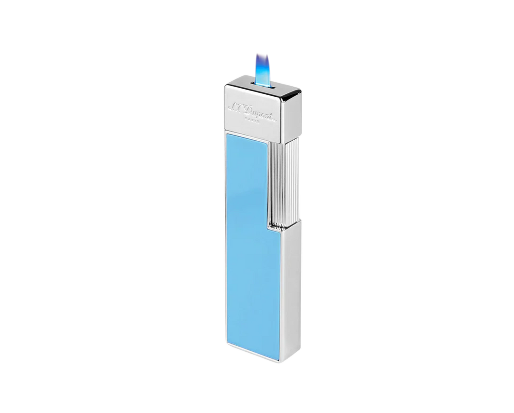 S.T. Dupont Twiggy Lighter - Light Blue Lacquer