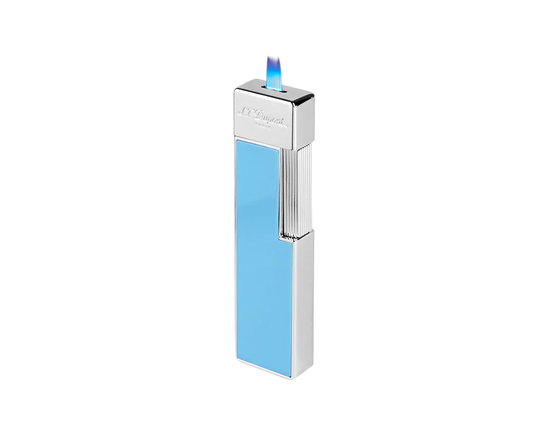 S.T. Dupont Twiggy Lighter - Light Blue Lacquer