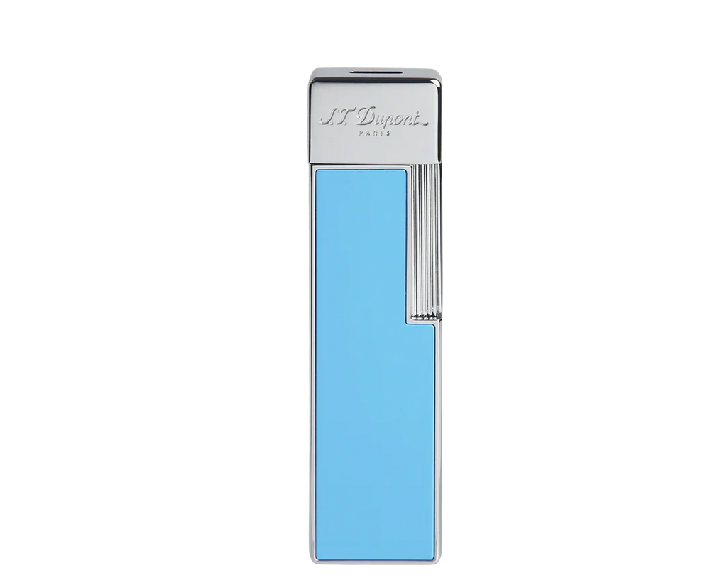 S.T. Dupont Twiggy Lighter - Light Blue Lacquer