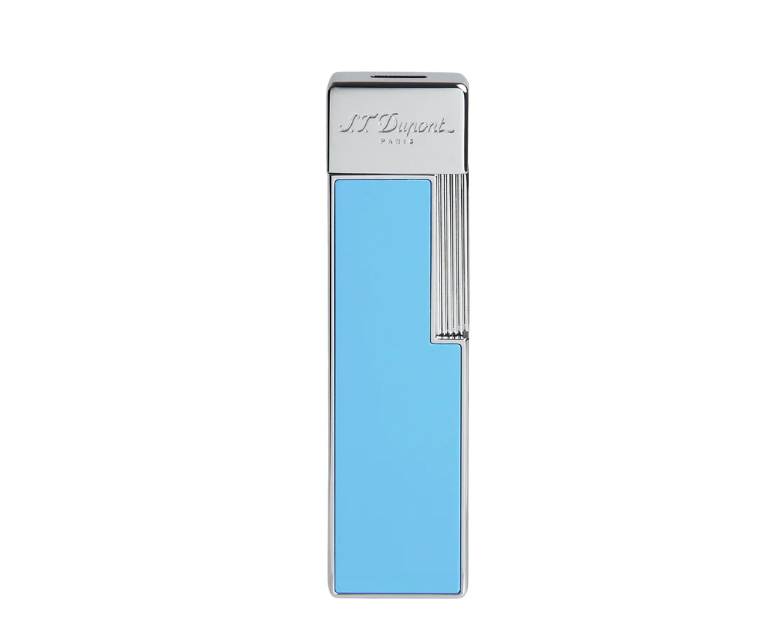 S.T. Dupont Twiggy Lighter - Light Blue Lacquer