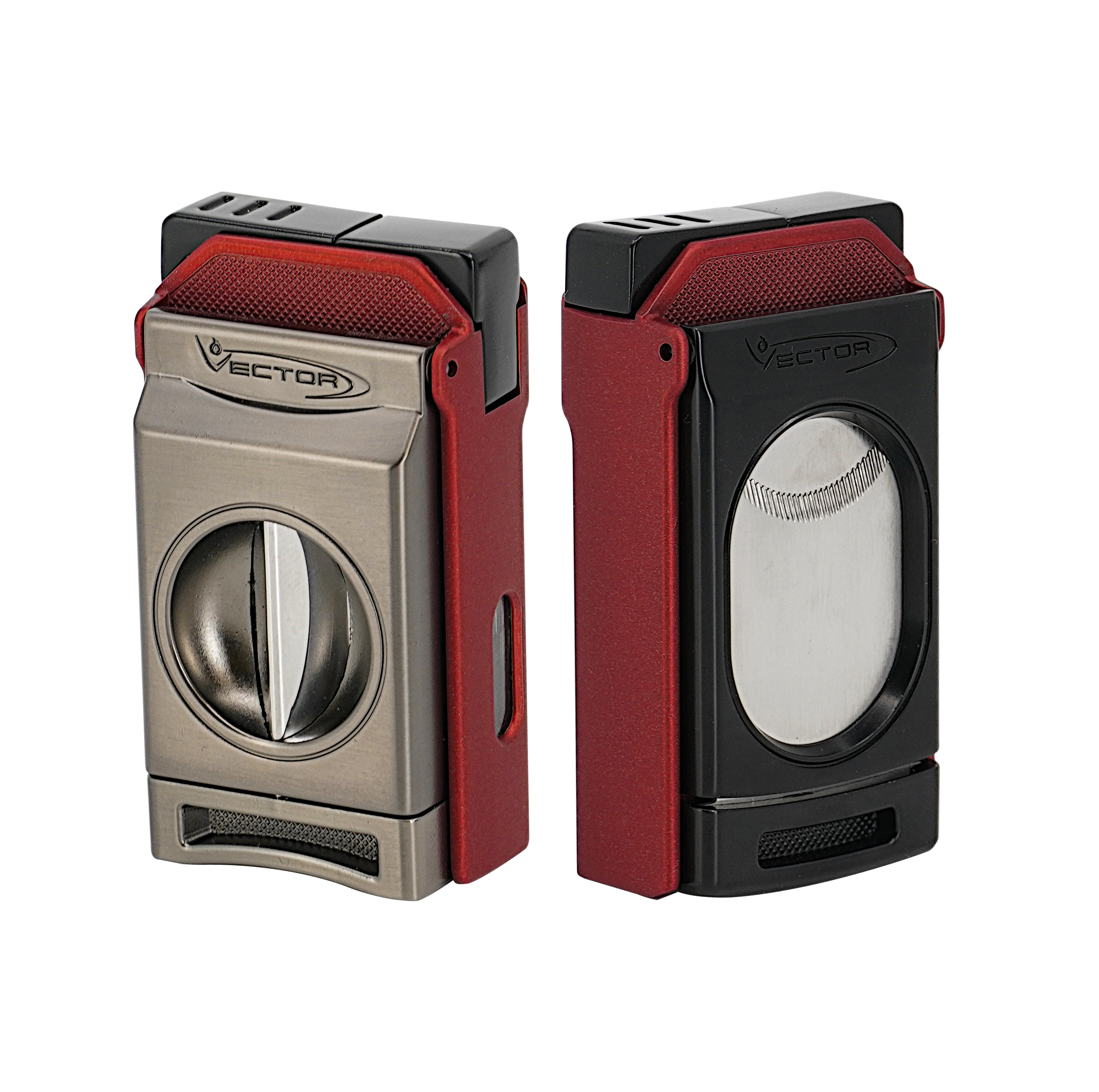 Vector Switch Double Flame Torch Lighter with Cigar Cutter