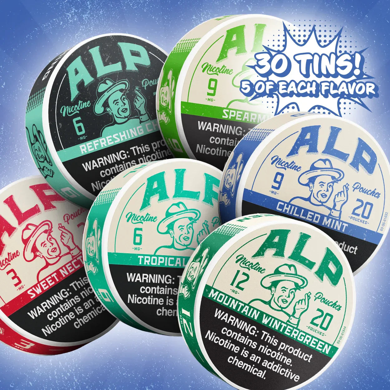ALP 30 Pack Nicotine Pouches Combo