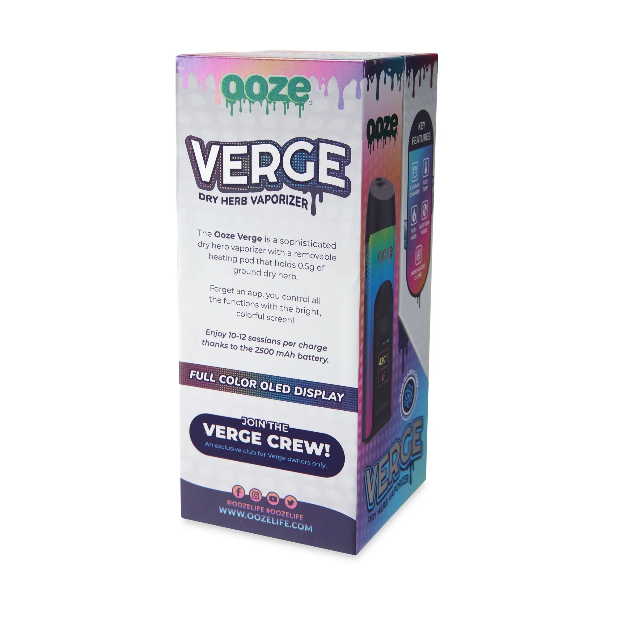 Ooze Verge 2500mAh Dry Herb Vaporizer