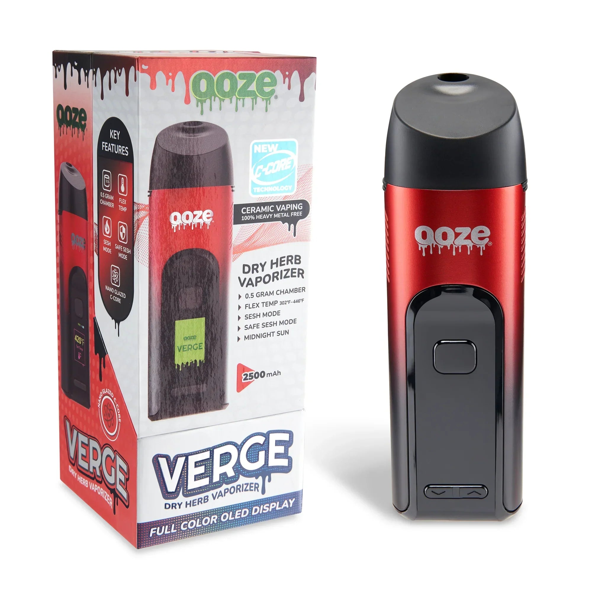 Ooze Verge 2500mAh Dry Herb Vaporizer