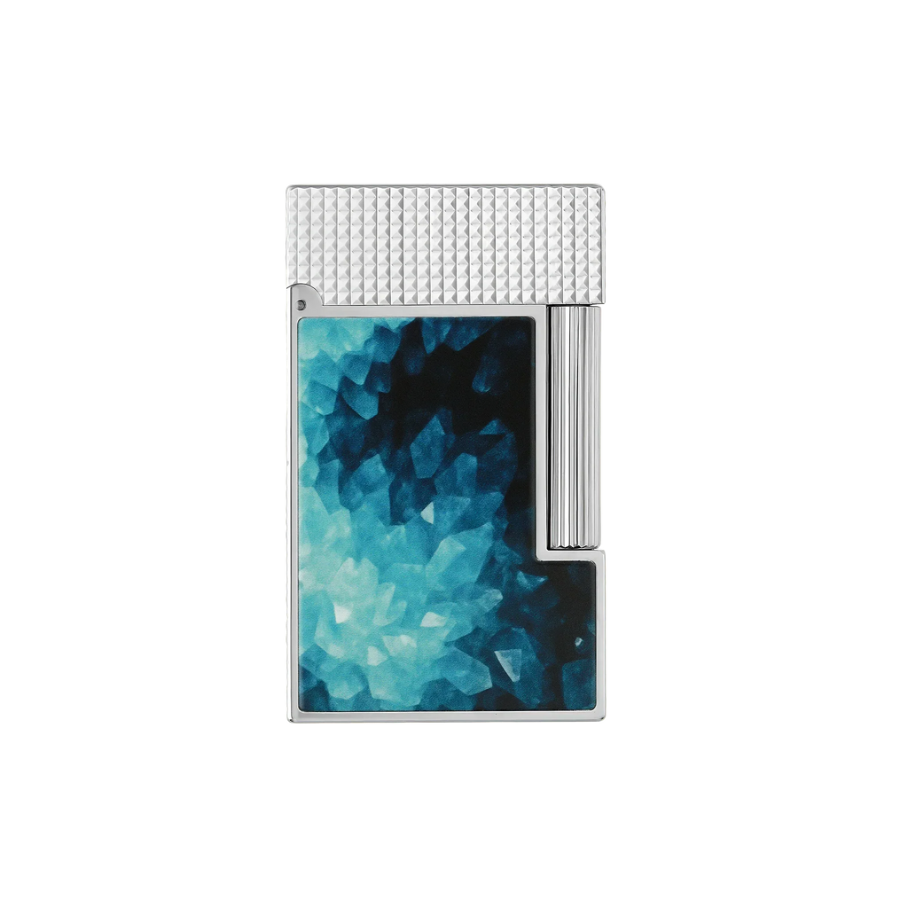 S.T. Dupont Ligne 2 Géode Lacquered Lighter - Blue