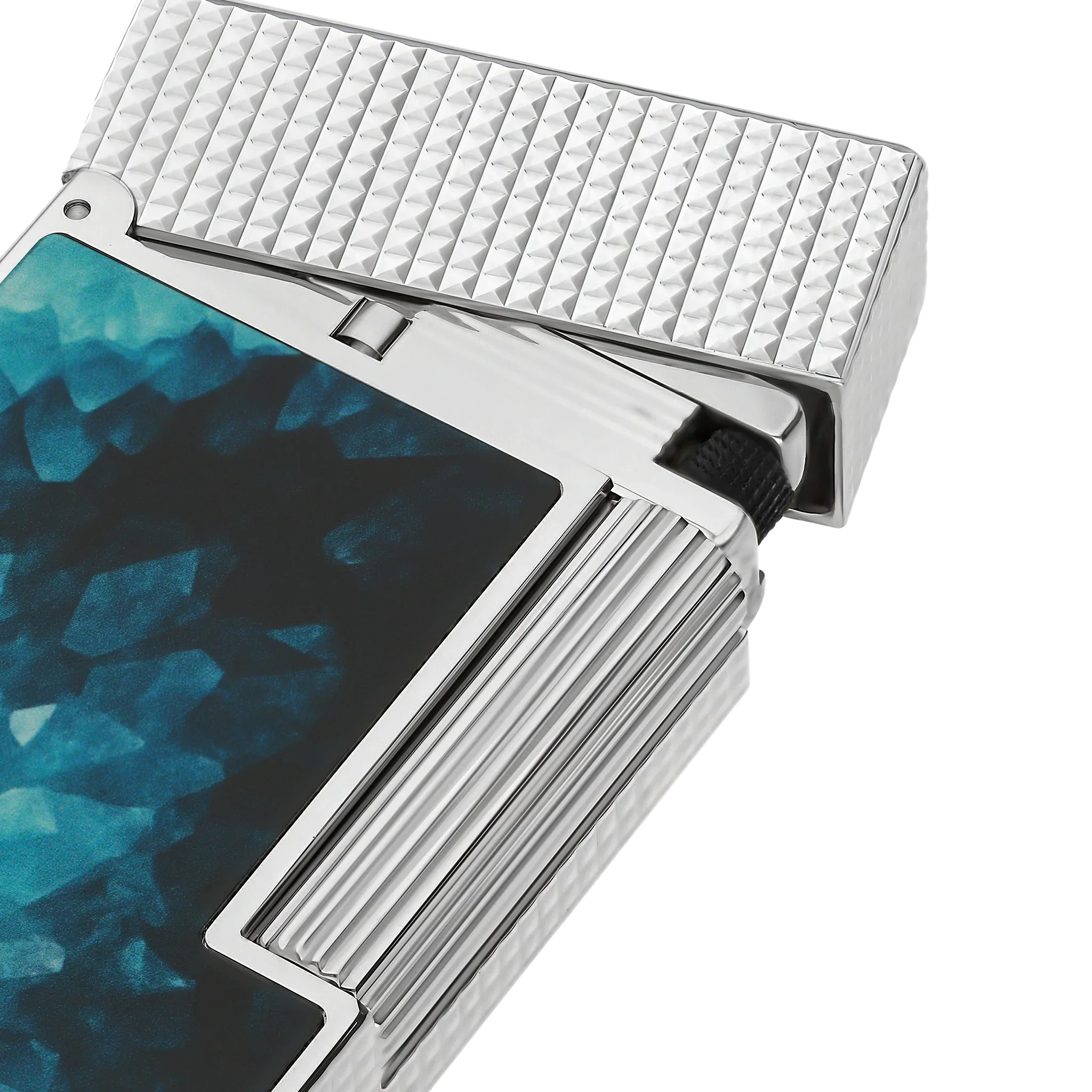 S.T. Dupont Ligne 2 Géode Lacquered Lighter - Blue
