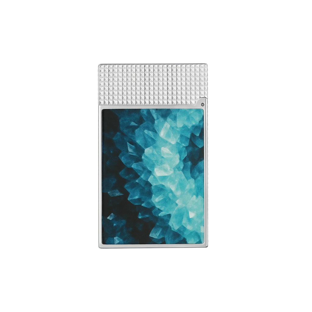S.T. Dupont Ligne 2 Géode Lacquered Lighter - Blue