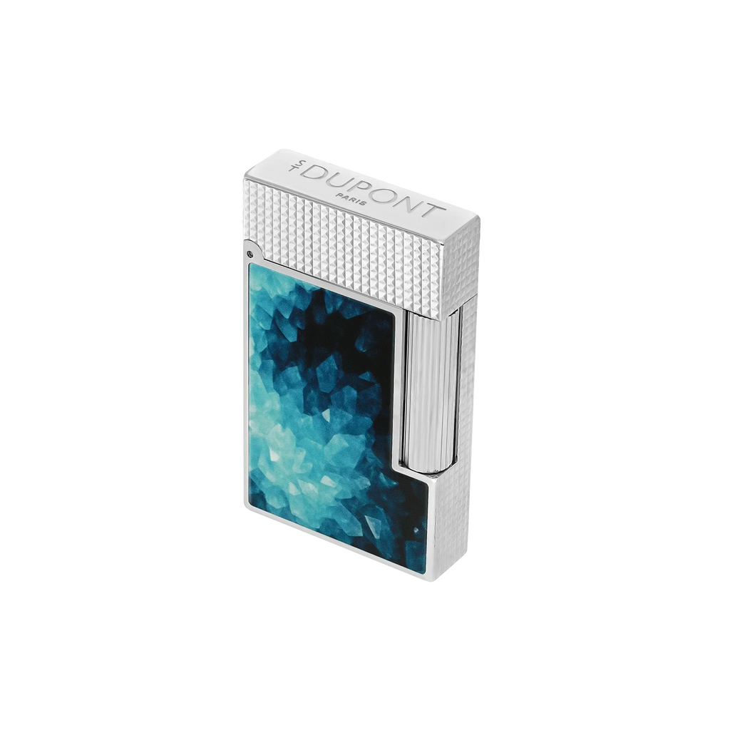 S.T. Dupont Ligne 2 Géode Lacquered Lighter - Blue