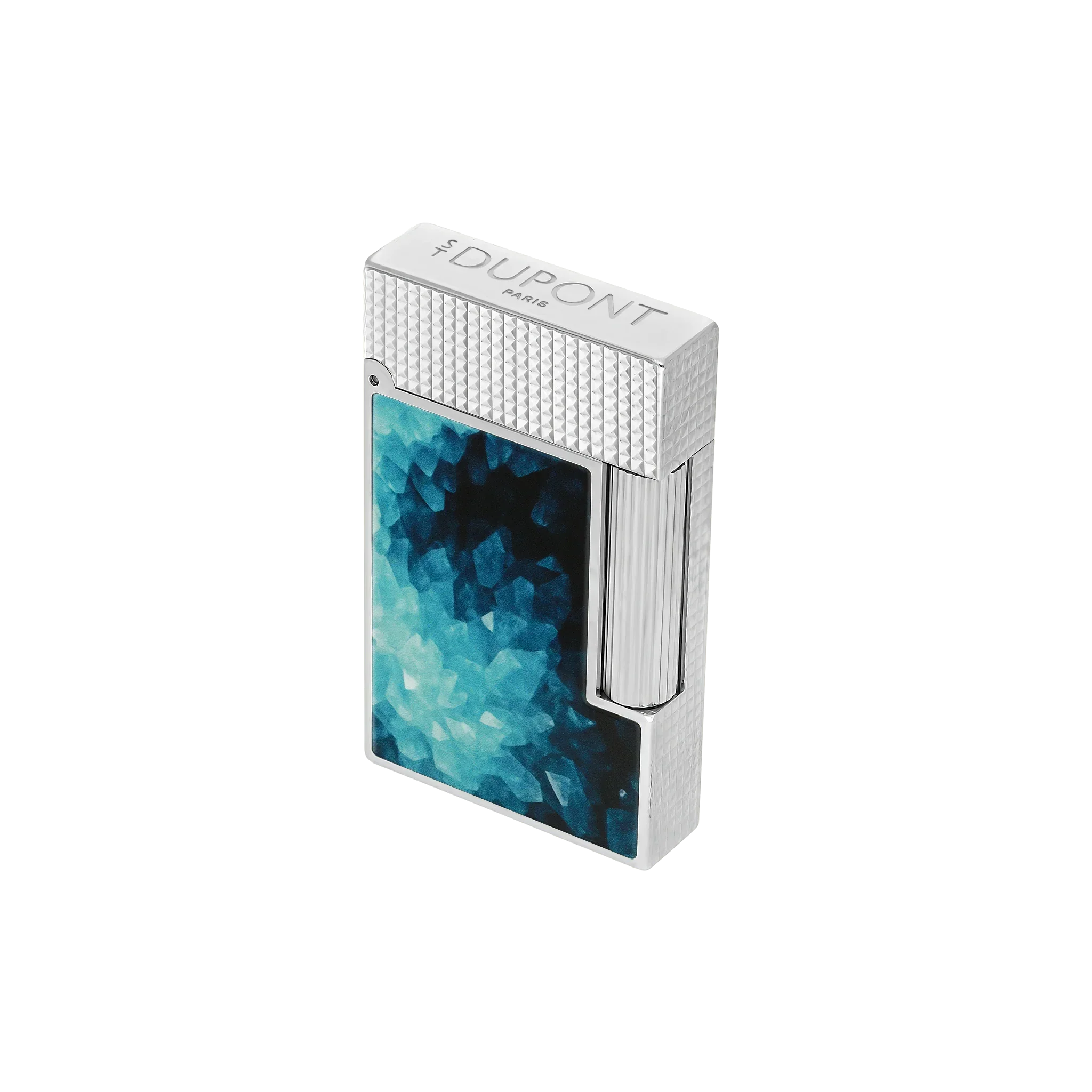 S.T. Dupont Ligne 2 Géode Lacquered Lighter - Blue
