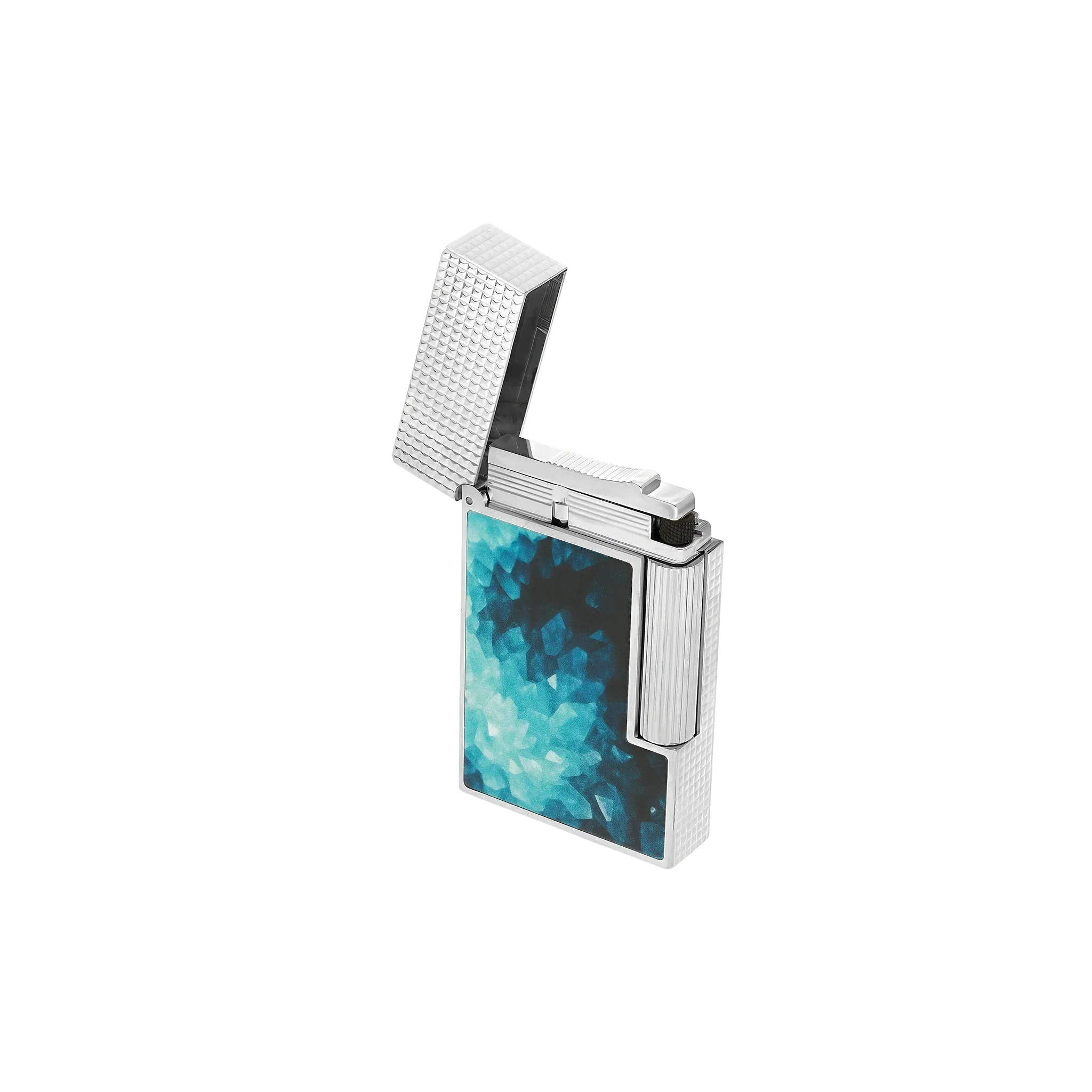 S.T. Dupont Ligne 2 Géode Lacquered Lighter - Blue