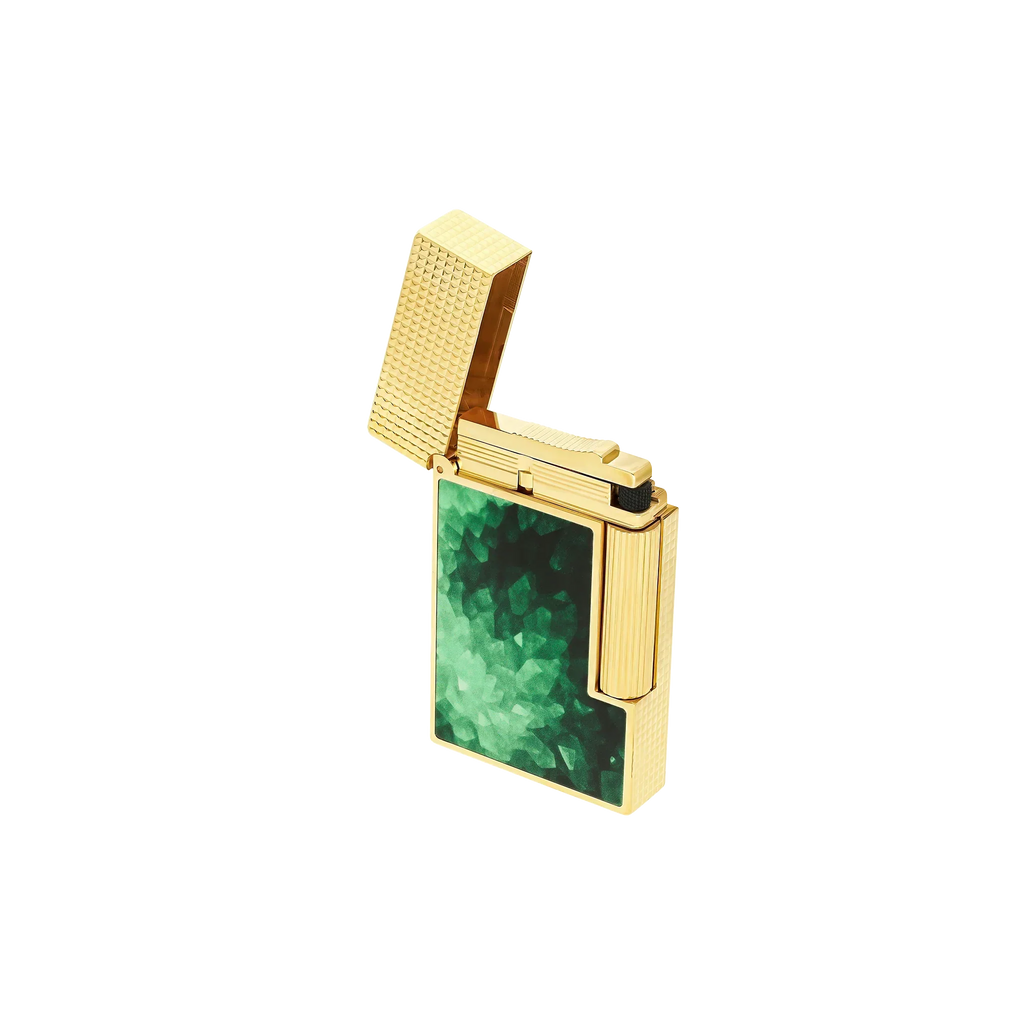 S.T. Dupont Ligne 2 Géode Lacquered Lighter - Green