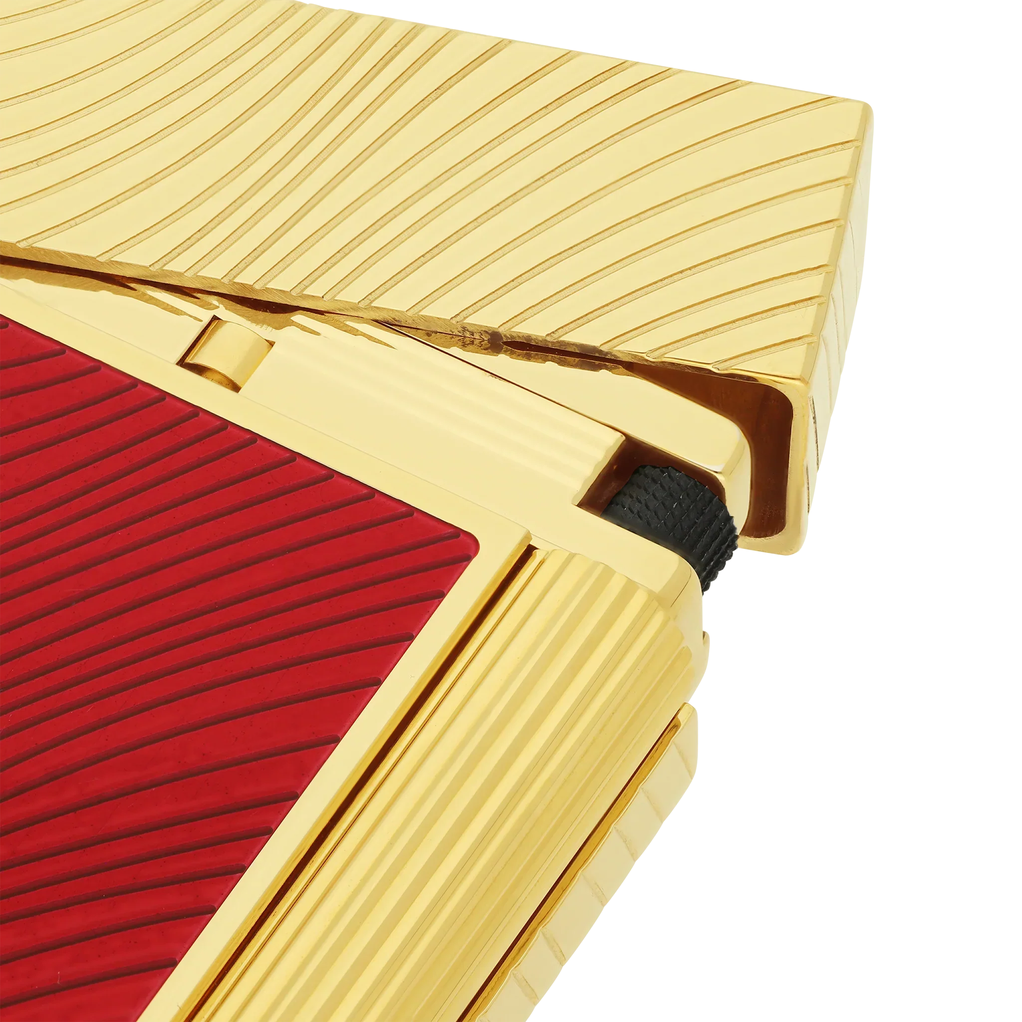 S.T. Dupont Ligne 2 Horse Mane Guilloche Lighter - Red
