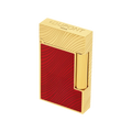 S.T. Dupont Ligne 2 Horse Mane Guilloche Lighter - Red