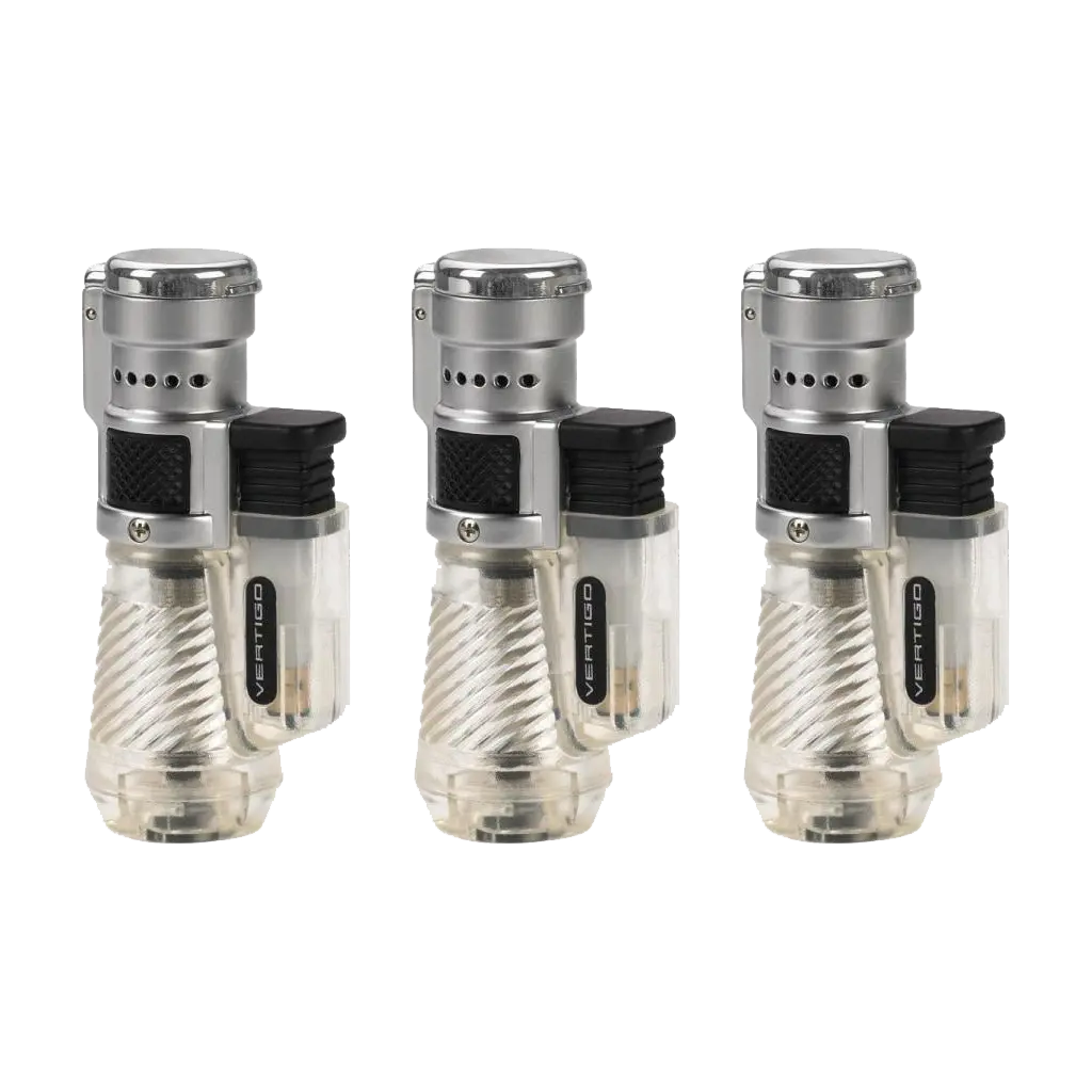 Vertigo Cyclone Triple Torch Lighter Clear