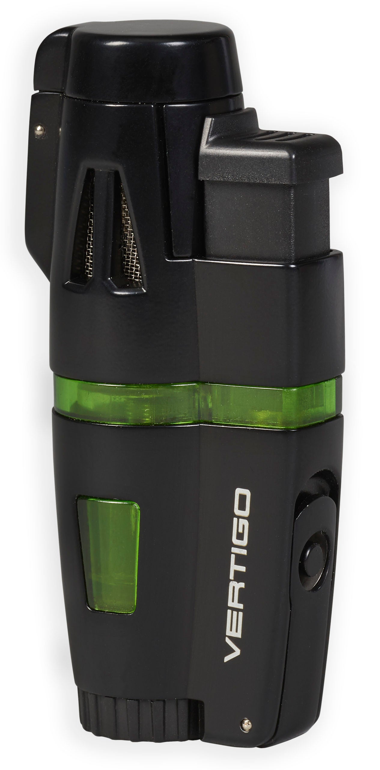 Vertigo Crusher Triple Torch Flame Lighter w/ Cigar Punch