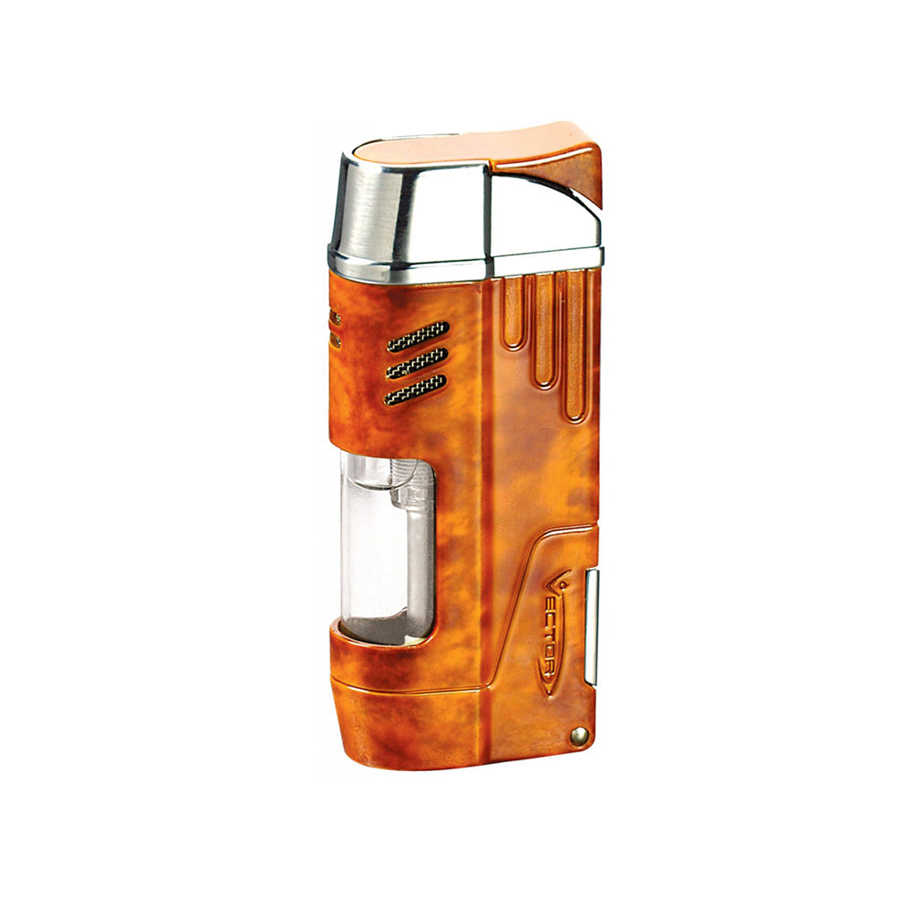 Vector Delta Dual Flame Torch Lighter with Cigar Punch