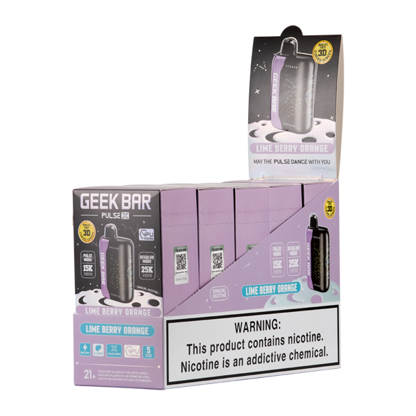 Lime Berry Orange Geek Bar Pulse X 25k