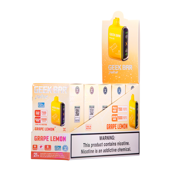 Grape Lemon Geek Bar Pulse MS