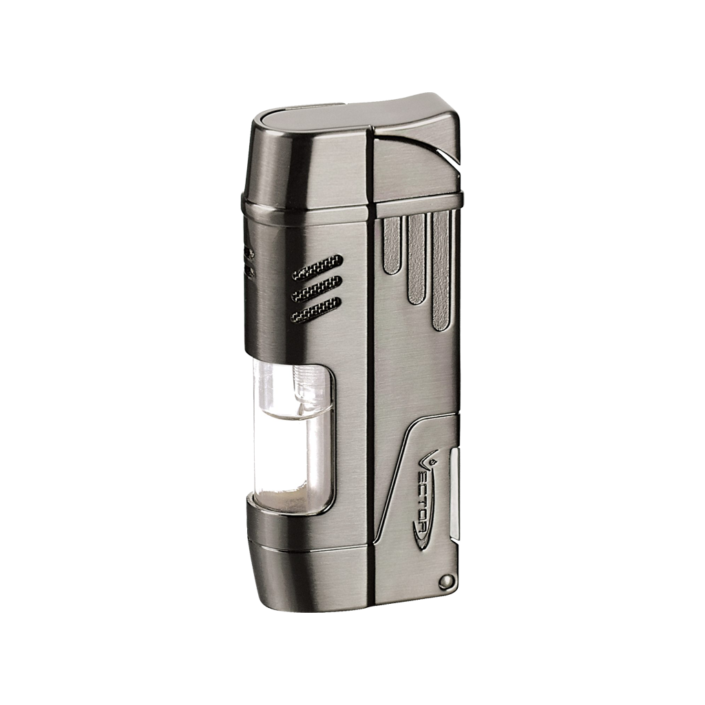 Vector Delta Dual Flame Torch Lighter with Cigar Punch