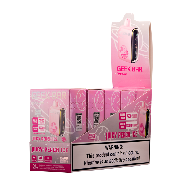 Juicy Peach Ice Geek Bar Pulse