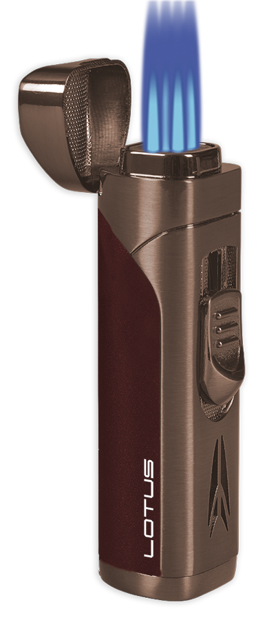 Lotus Monarch Quad Flame with Cigar Rest & Punch