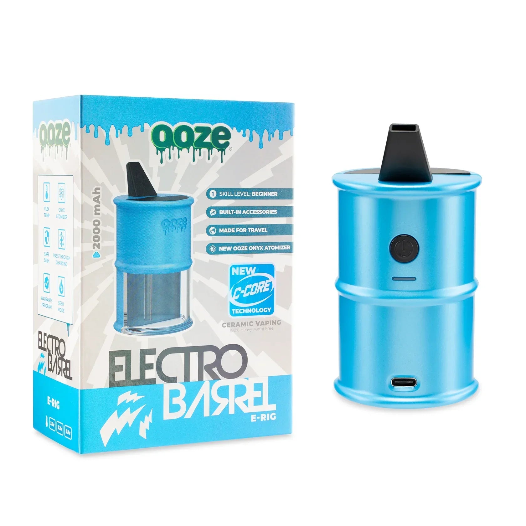 Ooze Electro Barrel E-Rig C-Core - 2000mAh