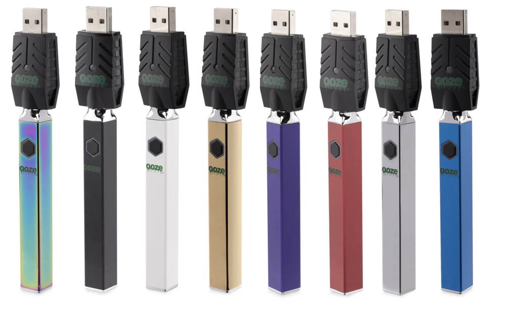 Ooze Quad 510 Thread 500mAh Square Vape Pen Battery + USB Charger