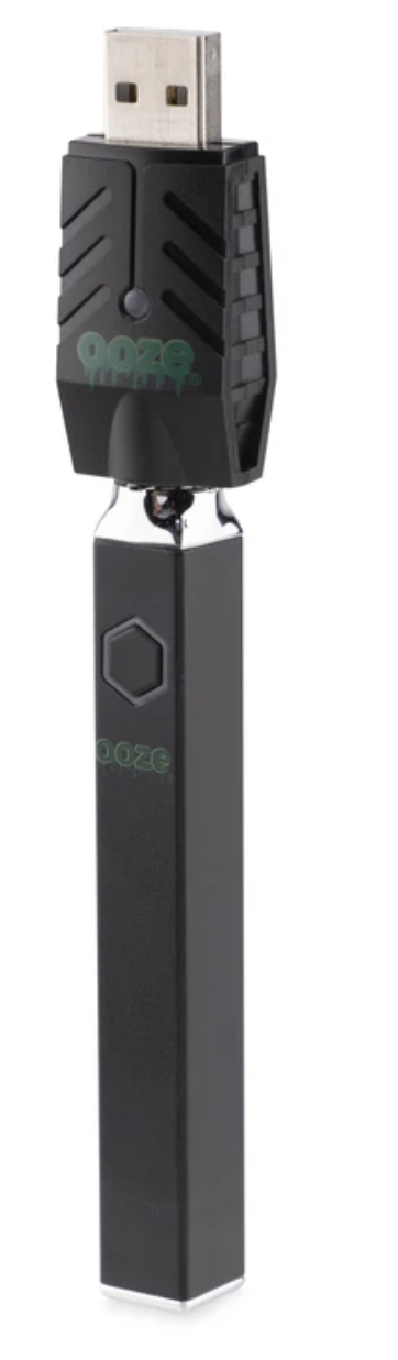 Ooze Quad 510 Thread 500mAh Square Vape Pen Battery + USB Charger