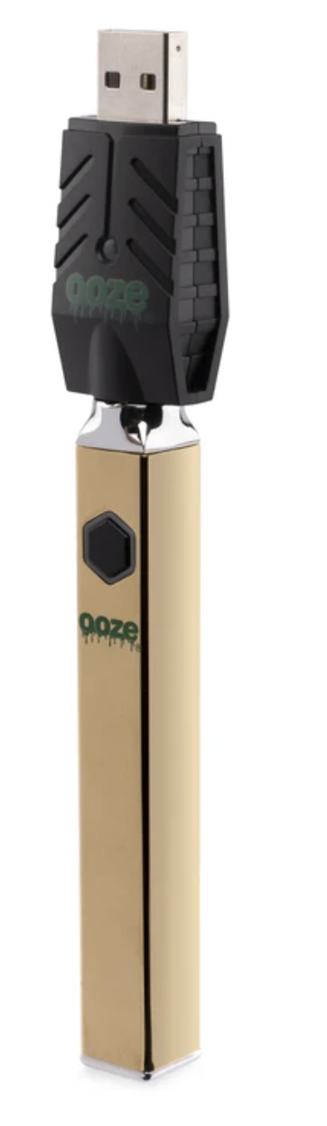 Ooze Quad 510 Thread 500mAh Square Vape Pen Battery + USB Charger