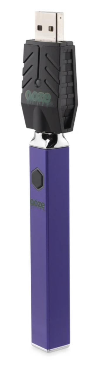 Ooze Quad 510 Thread 500mAh Square Vape Pen Battery + USB Charger