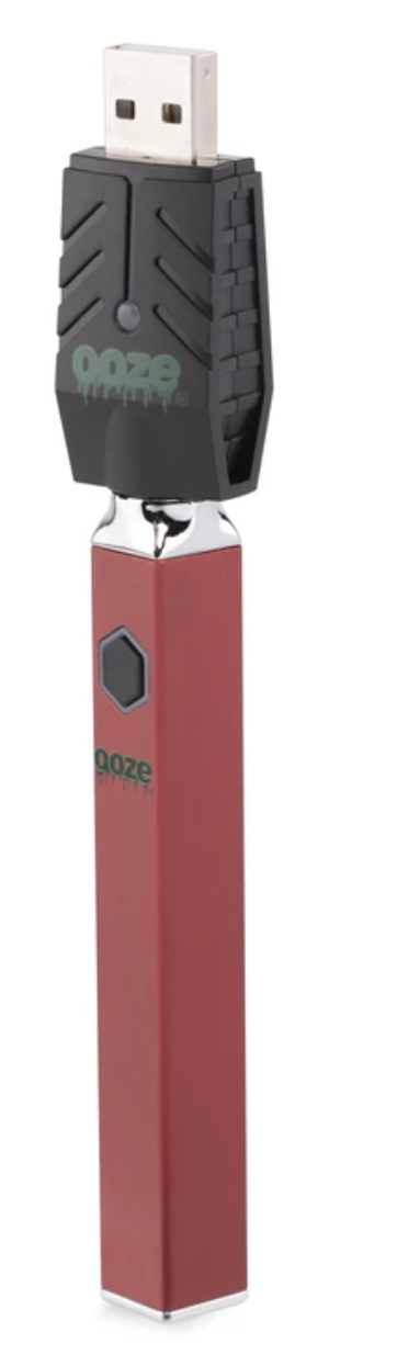 Ooze Quad 510 Thread 500mAh Square Vape Pen Battery + USB Charger