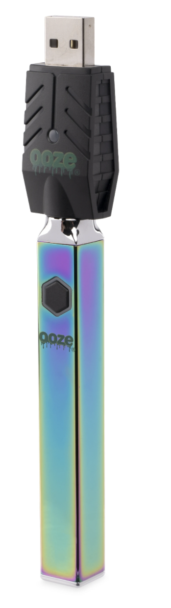 Ooze Quad 510 Thread 500mAh Square Vape Pen Battery + USB Charger