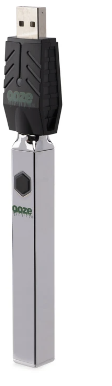 Ooze Quad 510 Thread 500mAh Square Vape Pen Battery + USB Charger