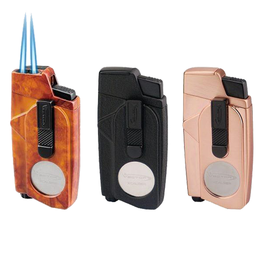 Vector Xcaliber Double Flame Lighter with Cutter