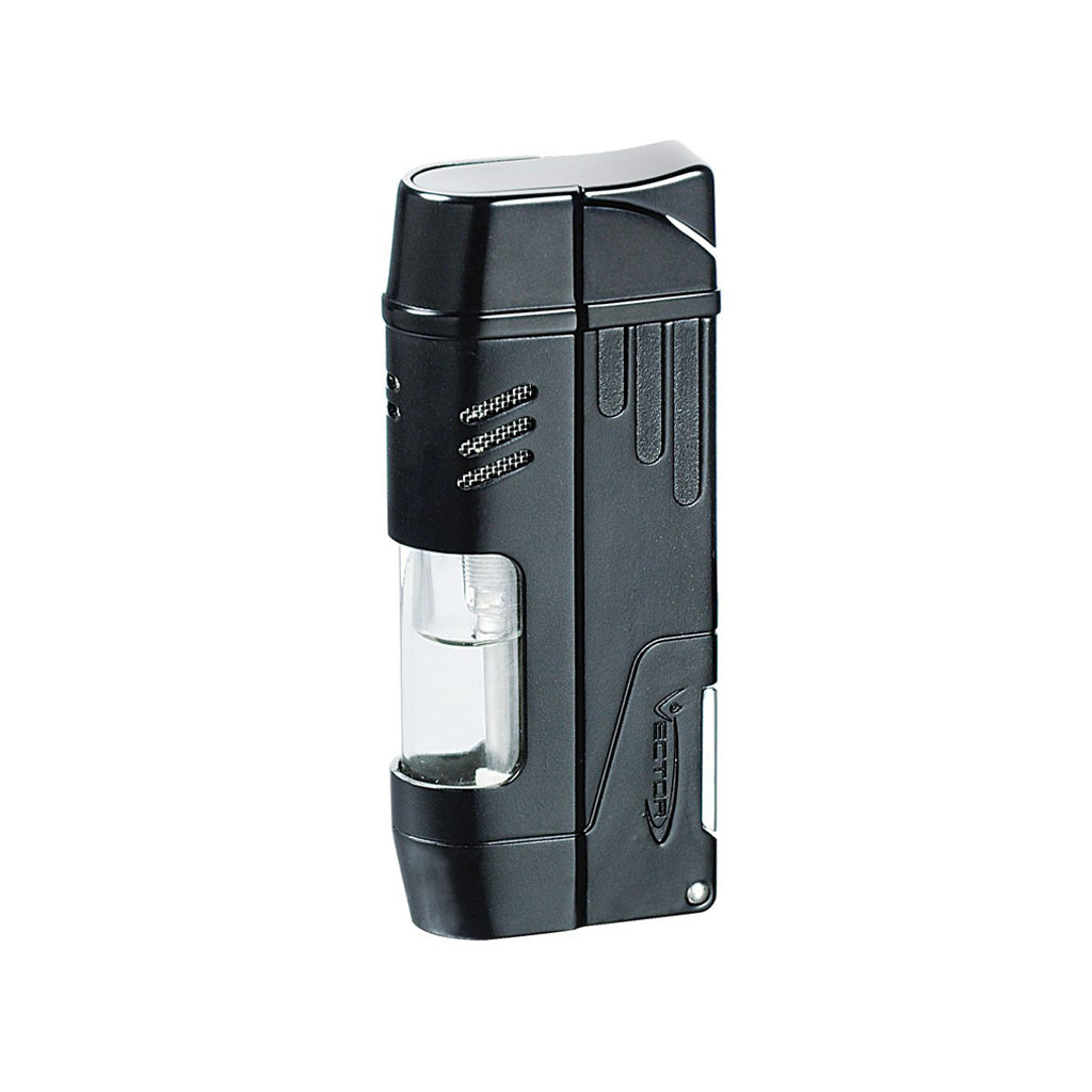 Vector Delta Dual Flame Torch Lighter with Cigar Punch
