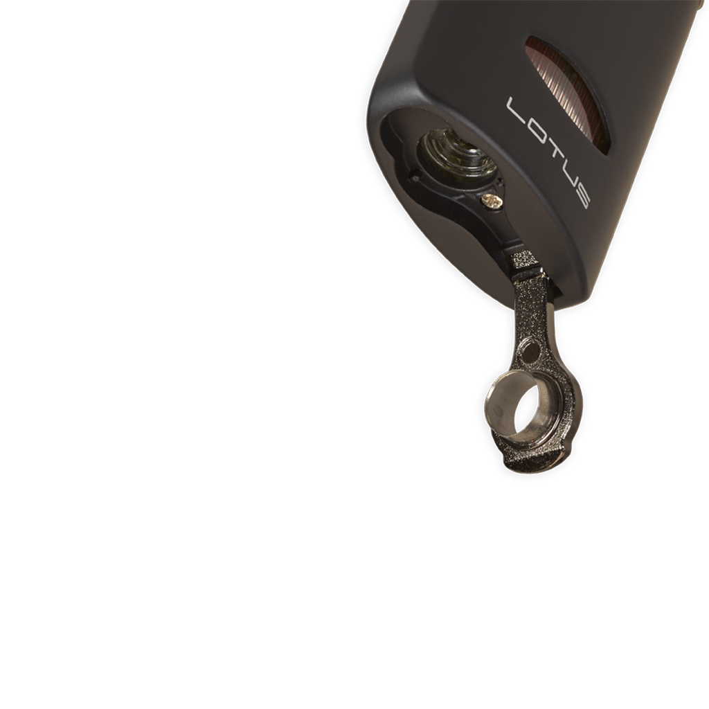 Lotus Lighter L76 Matrix Triple Jet Lighter with Cigar Punch