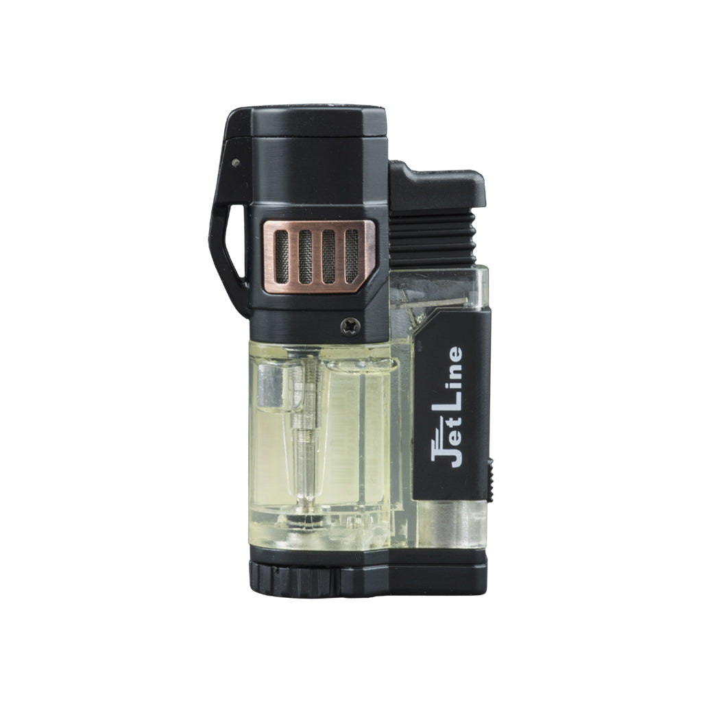 Jetline Diego Triple Flame Pocket Lighter w/ Punch Cutter