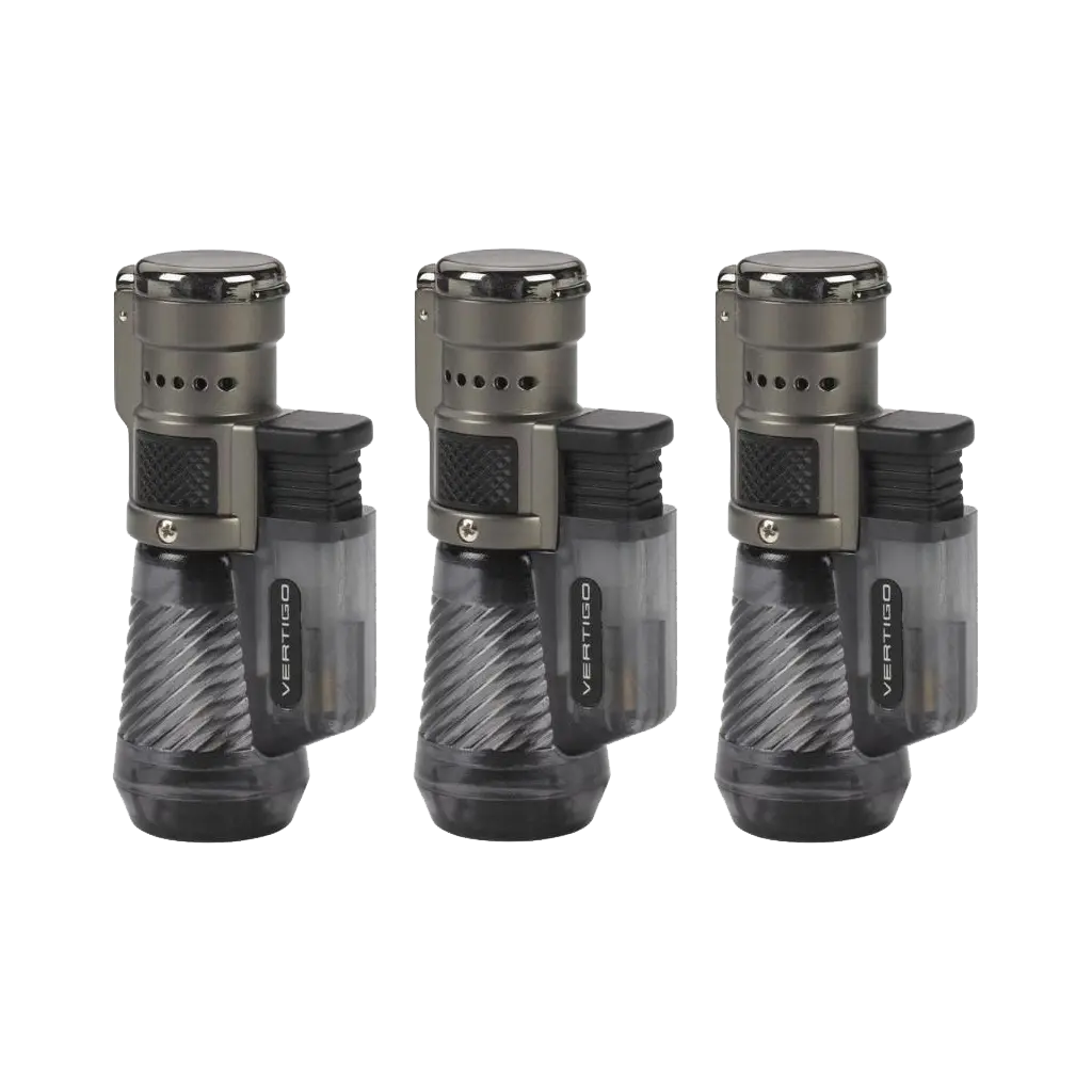 Vertigo Cyclone Triple Torch Lighter Charcoal