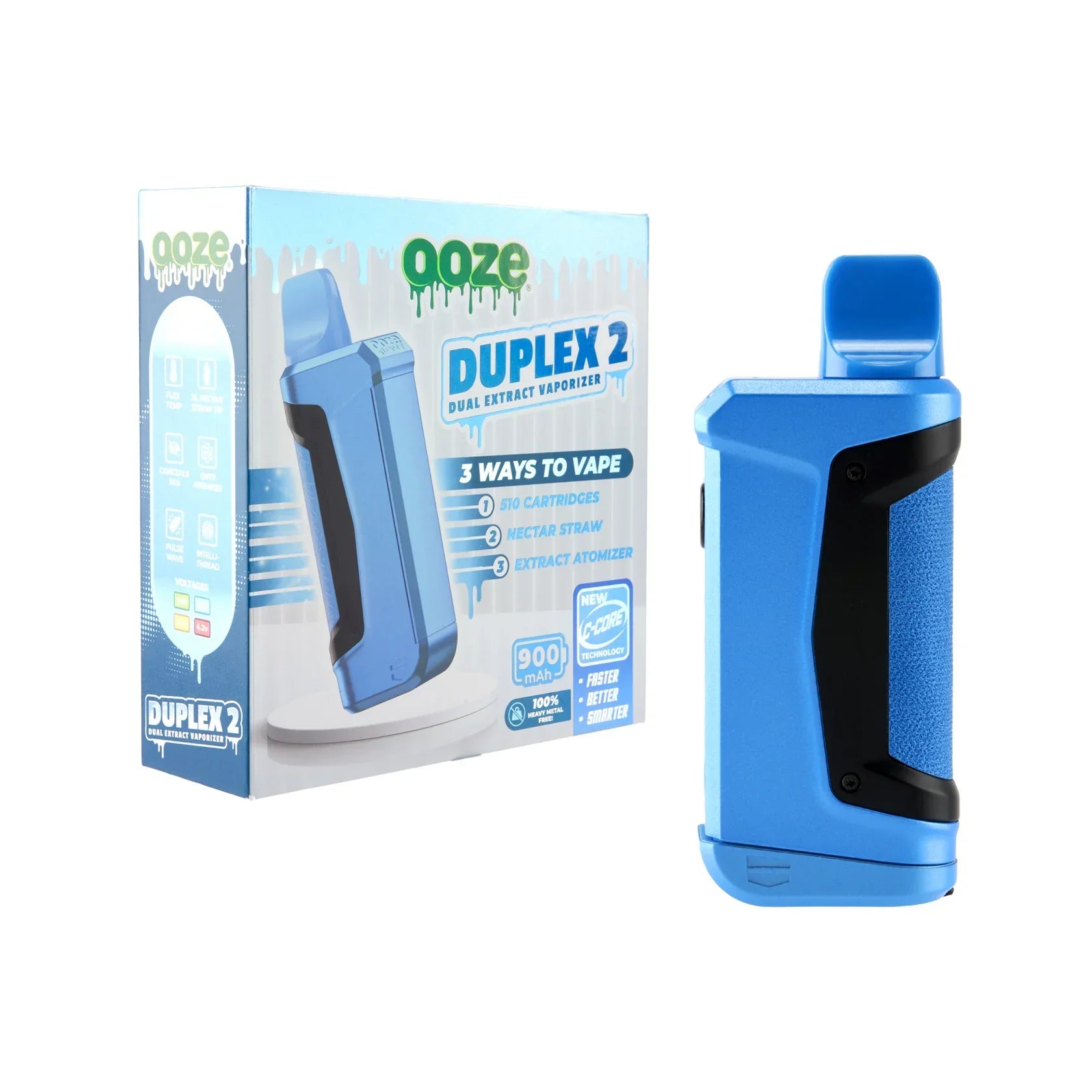 Ooze Duplex 2 Cartridge & Wax 900mAh Vaporizer