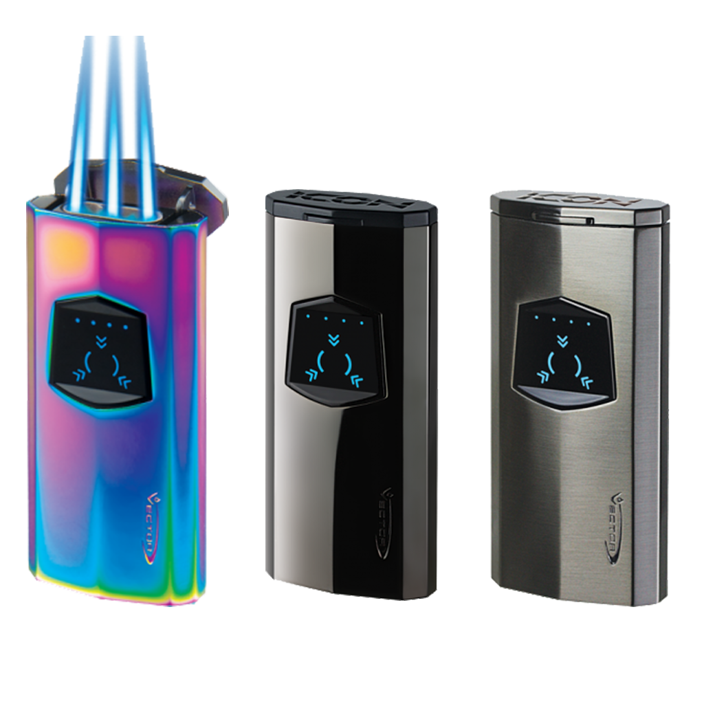 Vector Icon Electric Triple Flame Torch Lighter